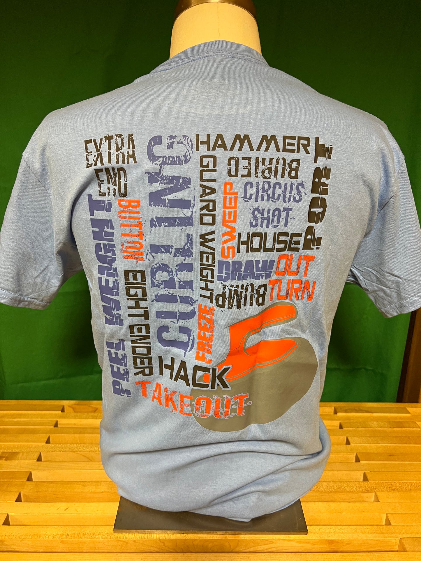 Curling Word Cloud ROC T-Shirt