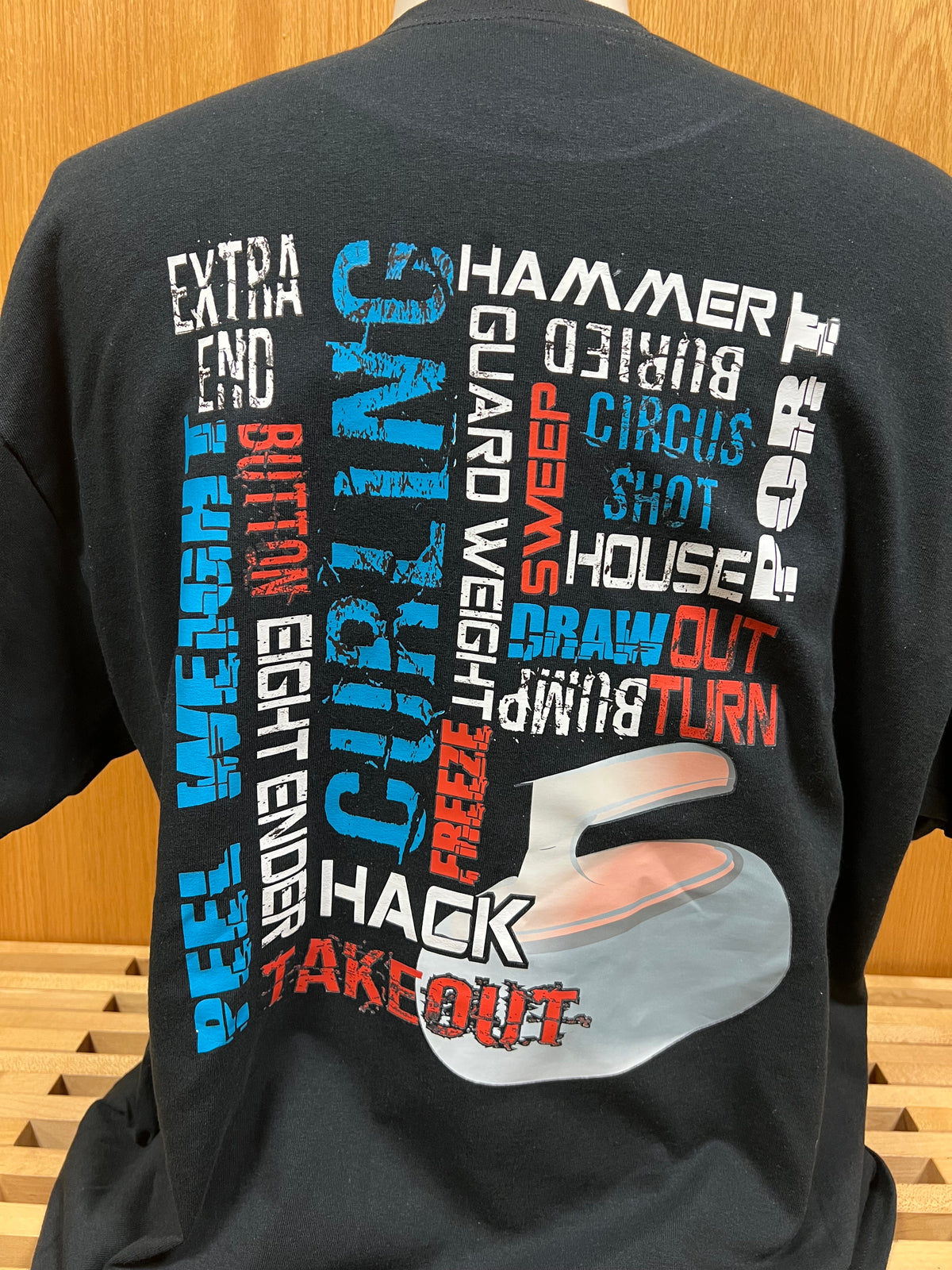 Curling Word Cloud ROC T-Shirt