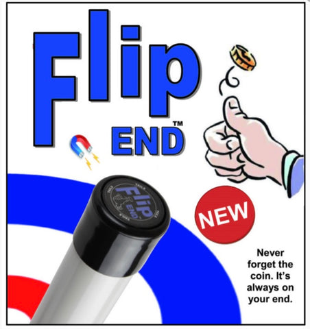 Flip End Cap for Curling Brushes