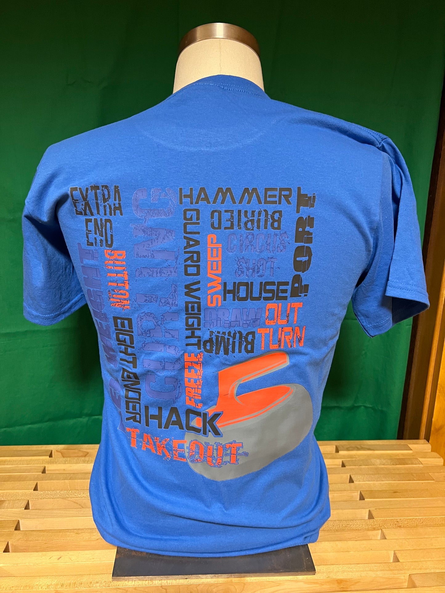 Curling Word Cloud ROC T-Shirt