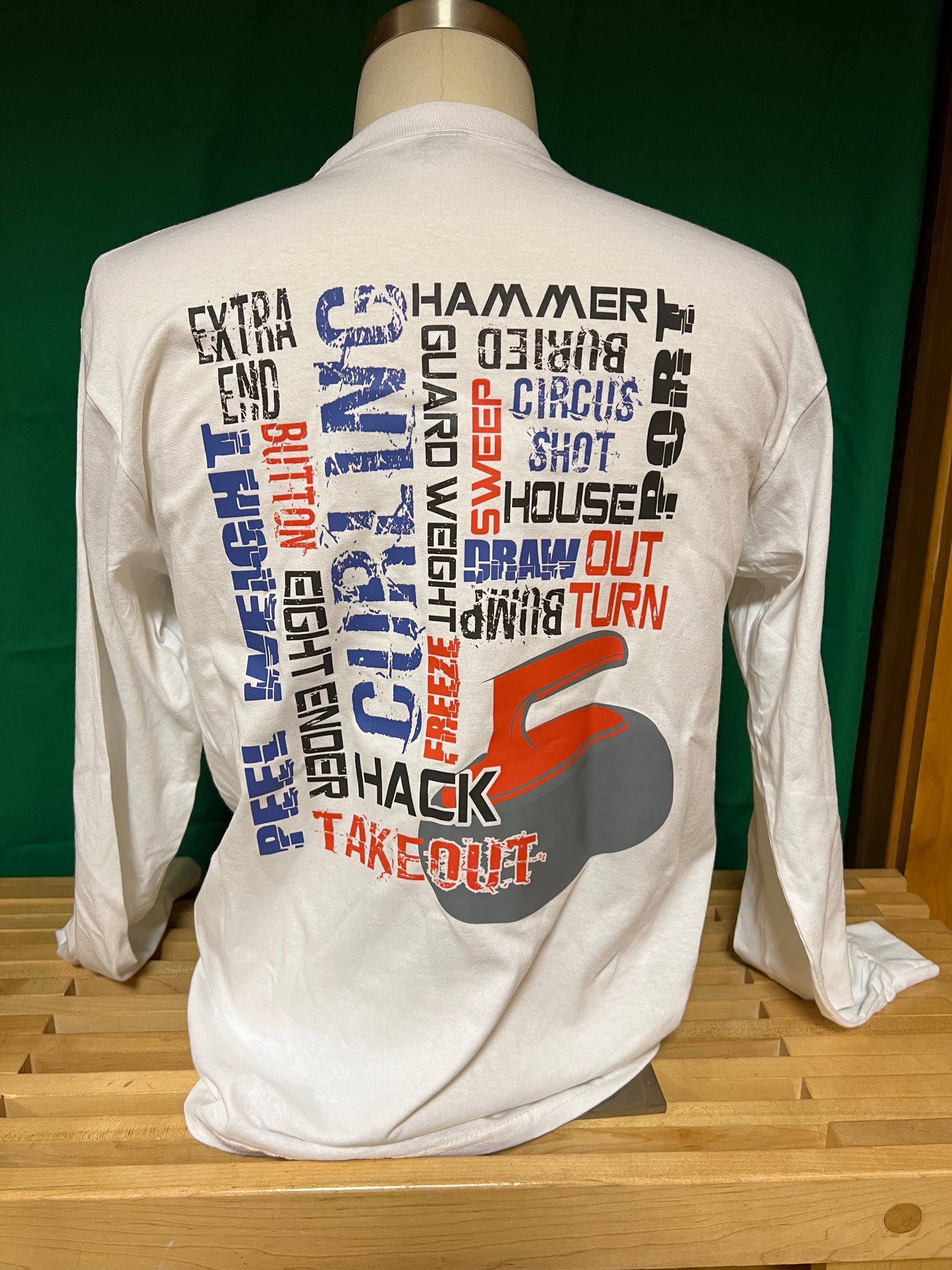 Curling Word Cloud ROC T-Shirt