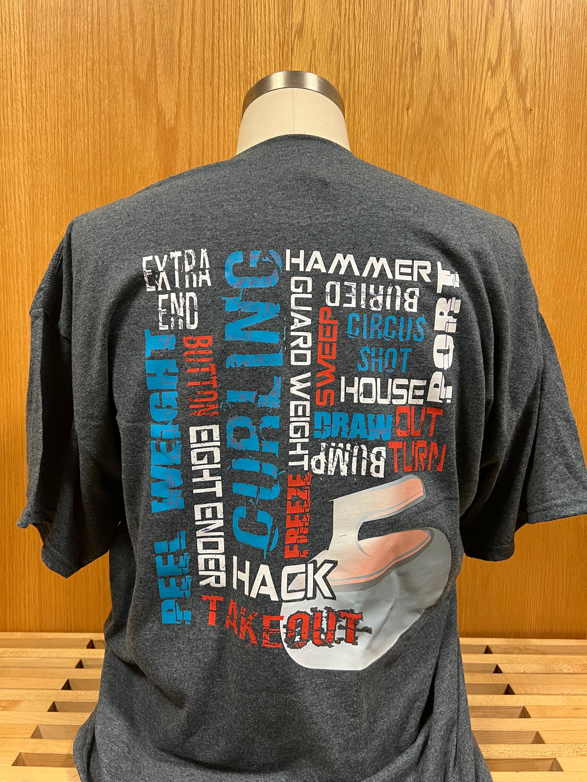 Curling Word Cloud ROC T-Shirt