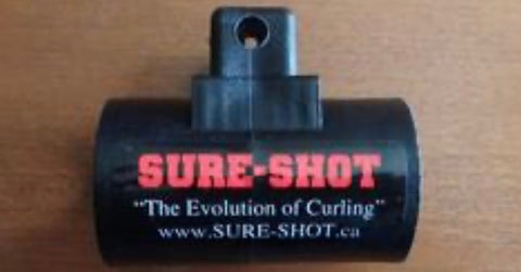Black Sure Shot Replacement Head for Curling Delivery Stick
