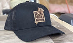 Leather Logo'd Baseball Hat